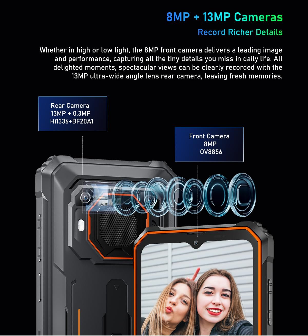 Смартфон Blackview BV6200 Pro Rugged 6,56" HD+ 18ГБ RAM 128ГБ 13000мАч Green, фото №6