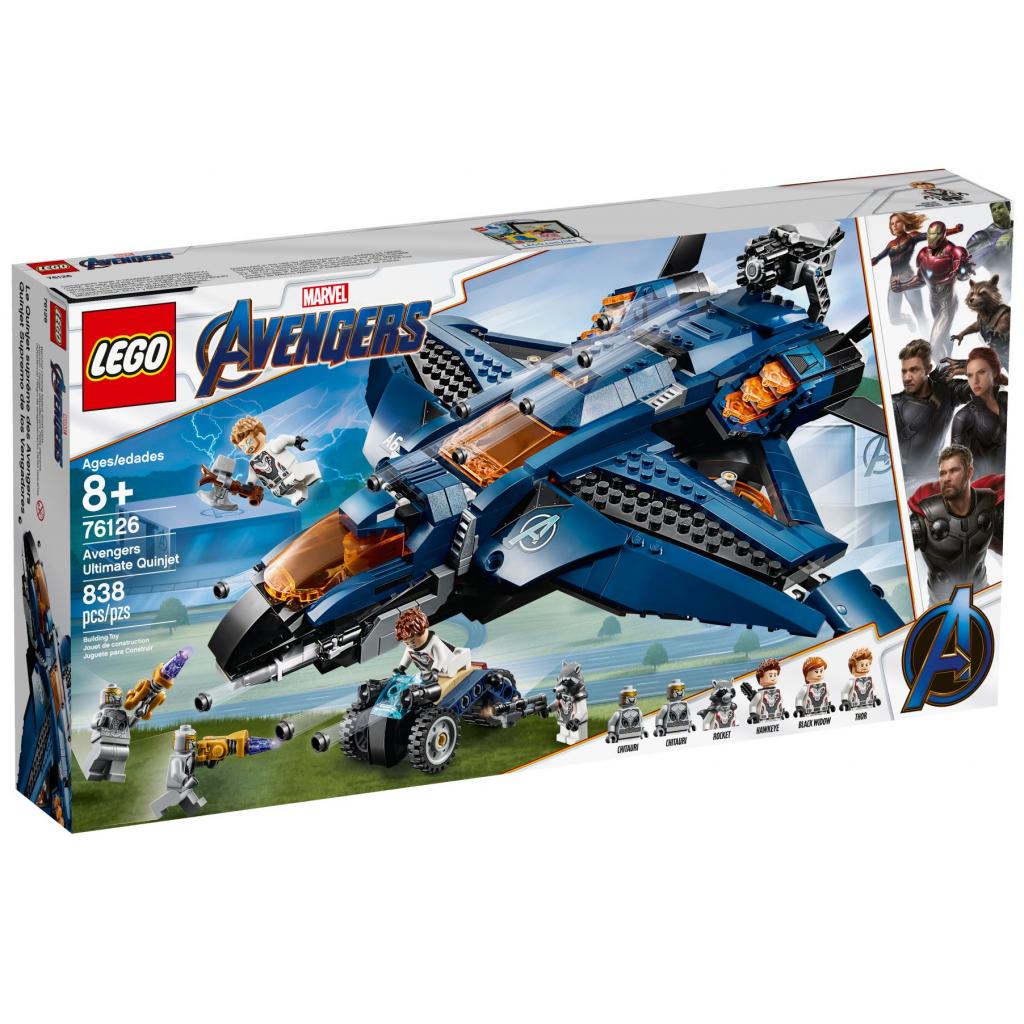 Конструктор LEGO Super Heroes Модернизированный квинджет Мстителей 838 эл 76126, фото №1