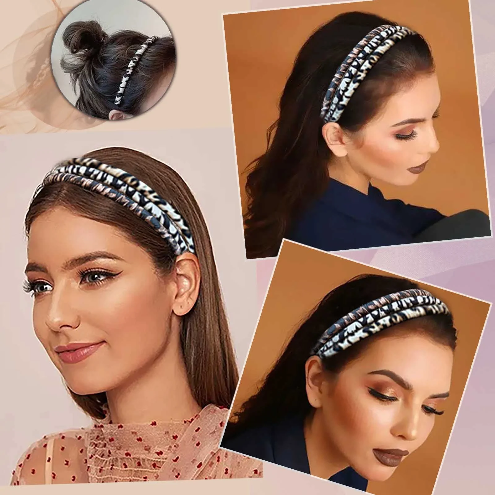 Обруч для волосся Леопардовий принт, фото №1