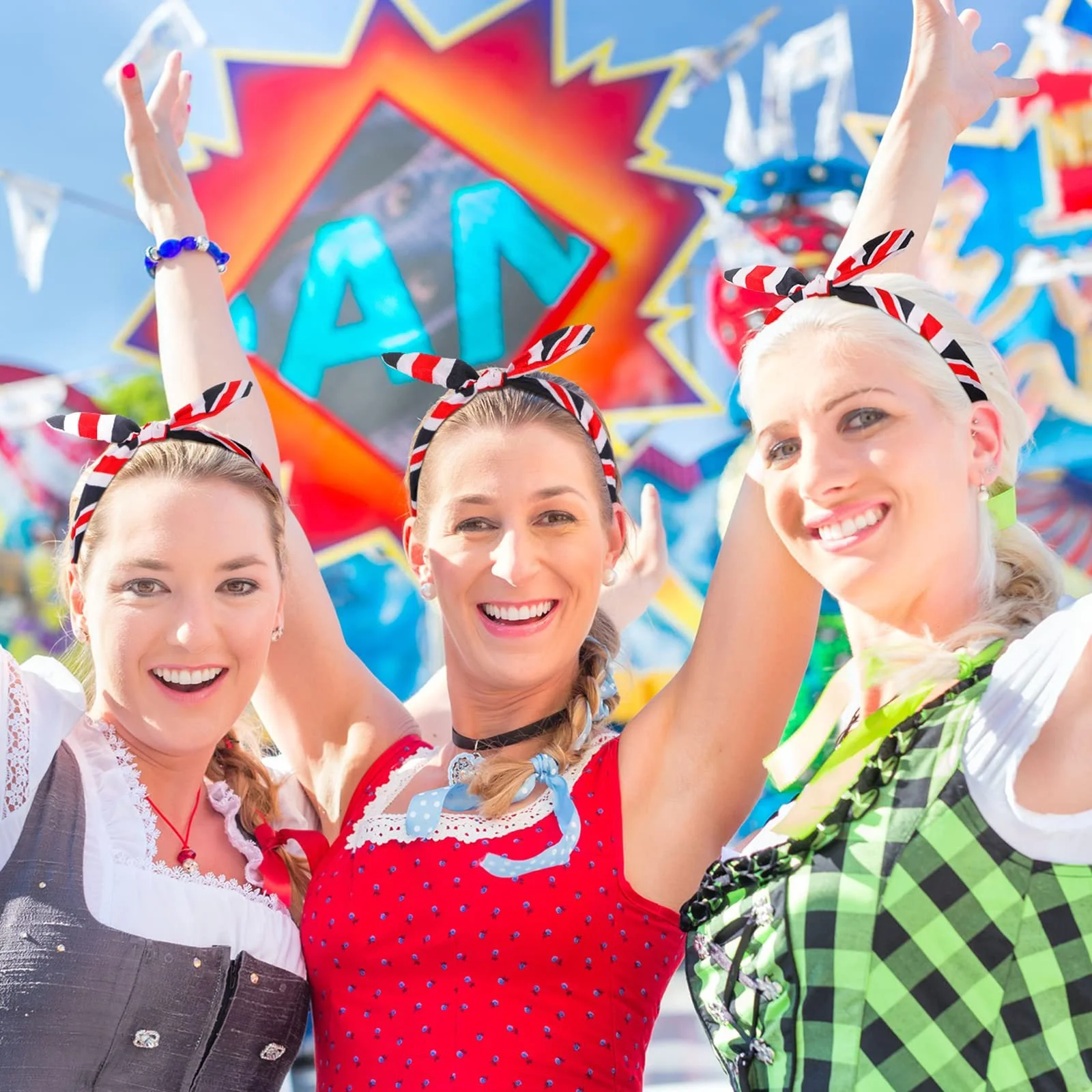 Набір обручів для голови з бантом, фото №6