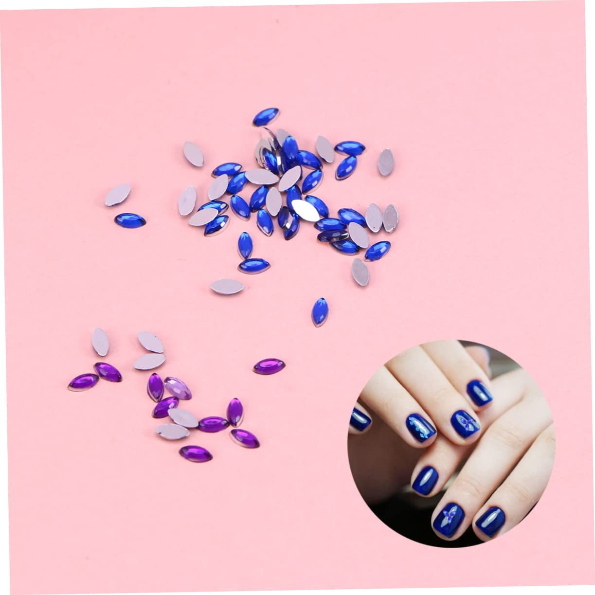 Стразы для ногтей 1 коробка 12 цветных стразов Блестящие кристаллы для ногтей Стразы для ногтей Самоцветы Маникюрная смола Дрель для ногтей, фото №3