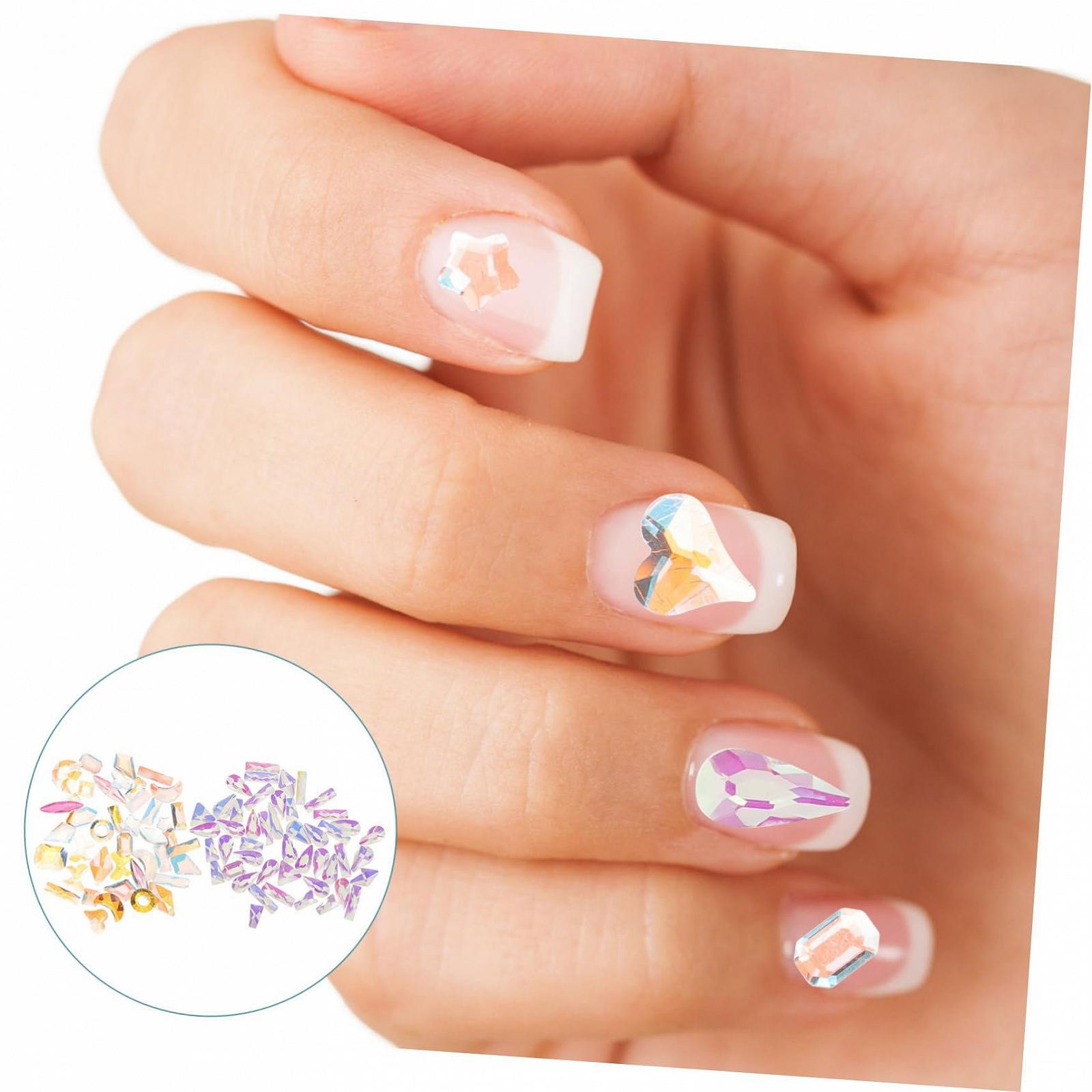 Стразы для ногтей с подвесками для маникюра, маленькие стразы для ногтей для женщин, подвески со стразами для маникюра, фото №4