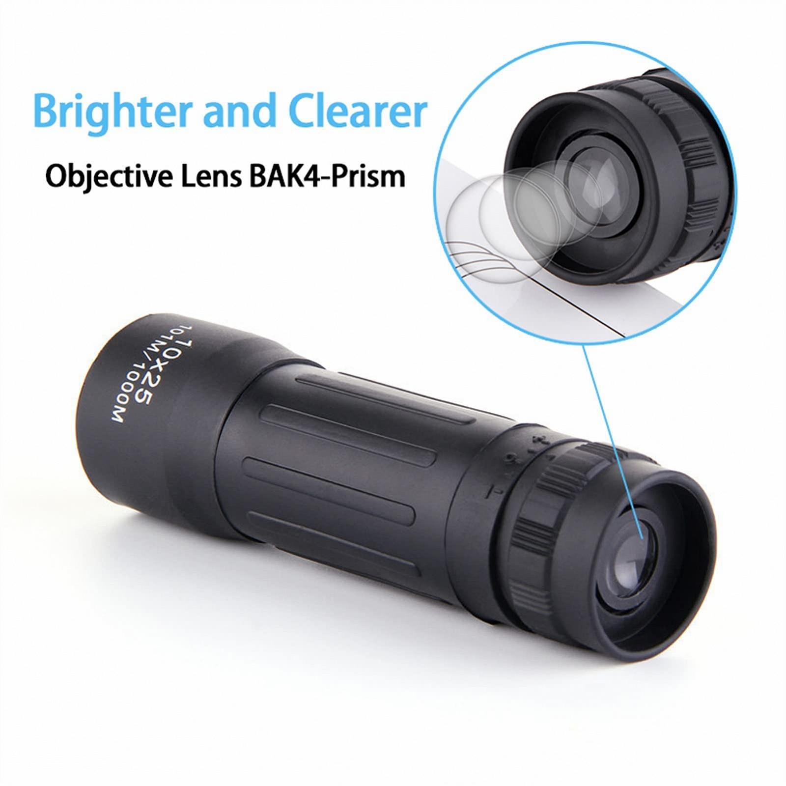 Бінокль CAZARU Ultra HD 10x25 Mini Pocket Monocular Telescope Компактний, фото №2