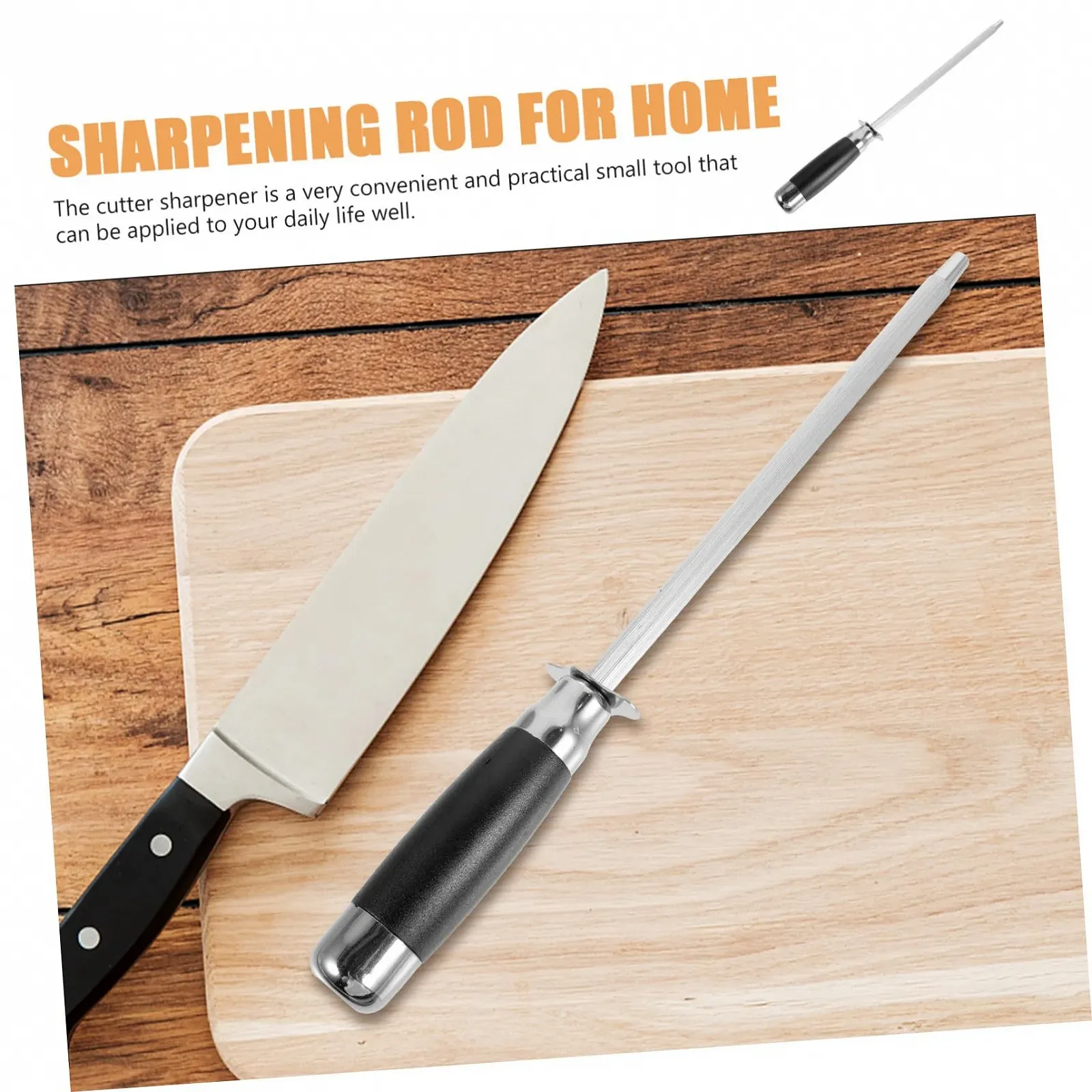 Мусат Ipetboom нержавеющая сталь эргономичная ручка закругленные углы серебристый, фото №3