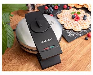 Вафельница Cloer 1639SR, для вафель в форме сердца, диаметр 15,5 см, нержавеющая сталь synthetic.ua - Фото 1