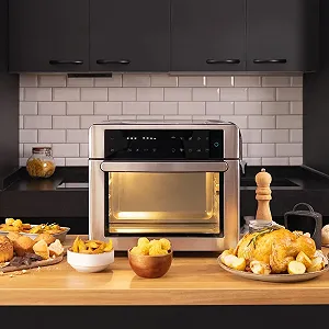 Мультипечь-печь Cecotec Bake&Fry Touch 30 л Конвекция Сенсорный экран Стальная synthetic.ua - Фото 1