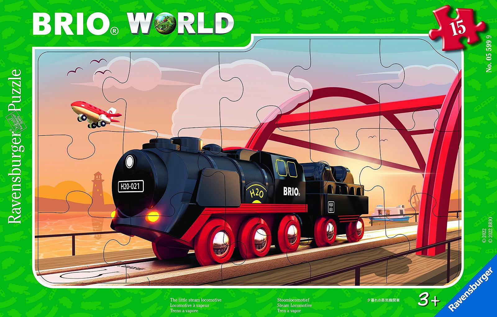 Пазл-рамка Ravensburger Brio Паровоз 05599 15 деталей, фото №1