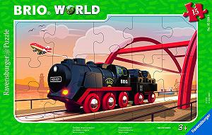Пазл-рамка Ravensburger Brio Паровоз 05599 15 деталей - Фото 1