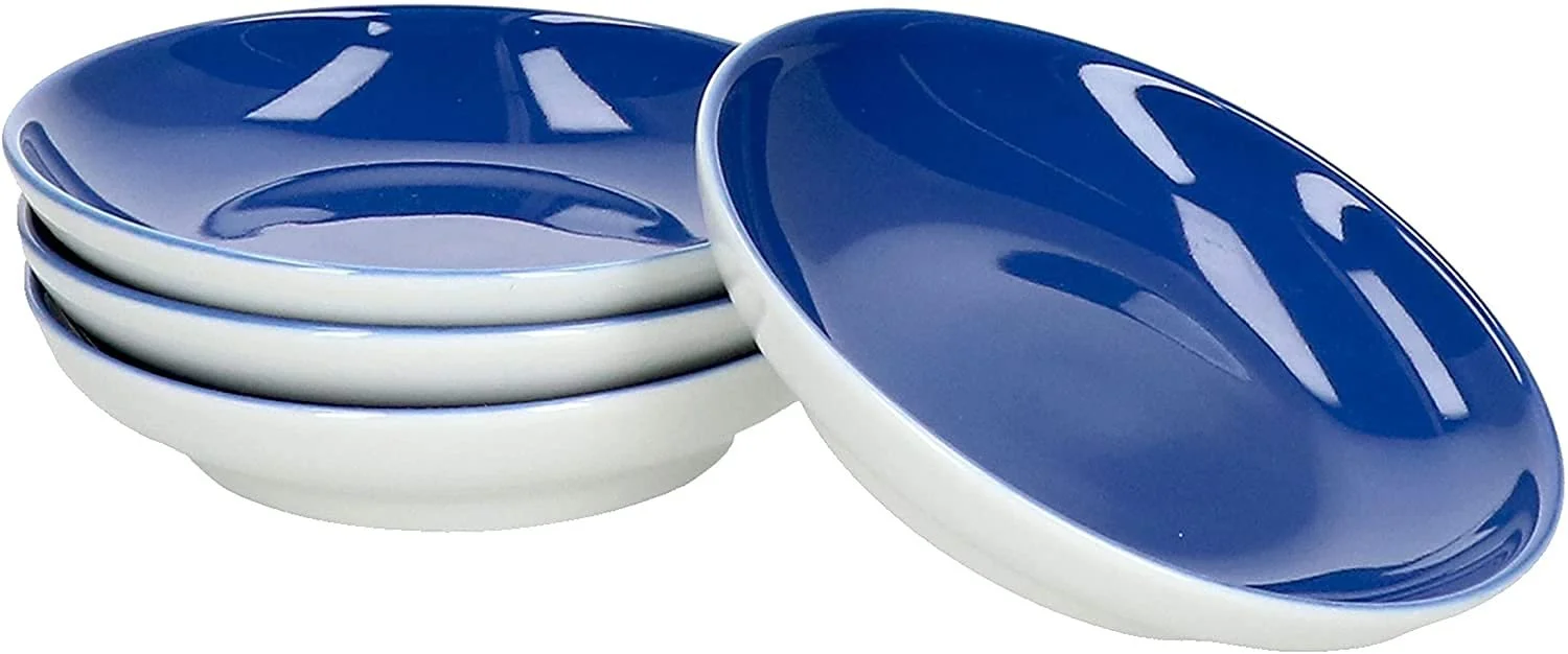 Миска Ritzenhoff & Breker Doppio 4 шт. Фарфор, плоский, 10 см диаметр, 2.1 см высота, синяя, фото №2 Миска Ritzenhoff & Breker Doppio 4 шт. Фарфор, плоский, 10 см диаметр, 2.1 см высота, синяя, фото №2