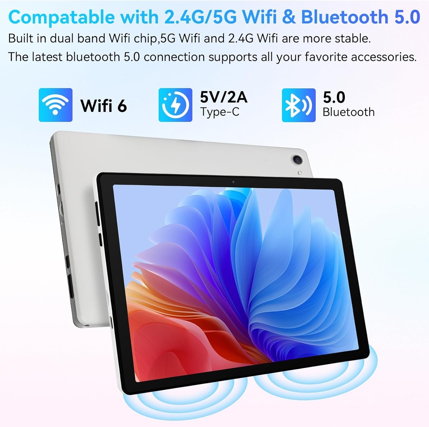 Планшет 10.1" FancyDay C10 3+5/64Gb 8 ядер Android 14 5000 mAh White, фото №4