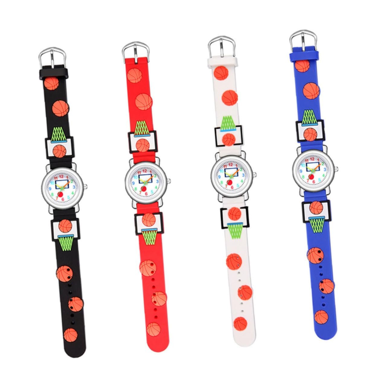 Детские Кварцевые Часы LIFKOME 3D Cartoon Basketball Легкий Дизайн, фото №5
