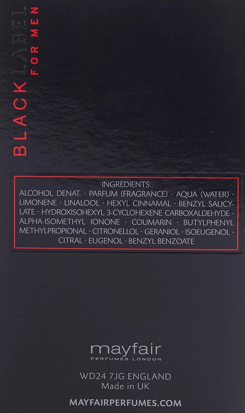 Туалетна вода Black Label 100 мл, фото №3