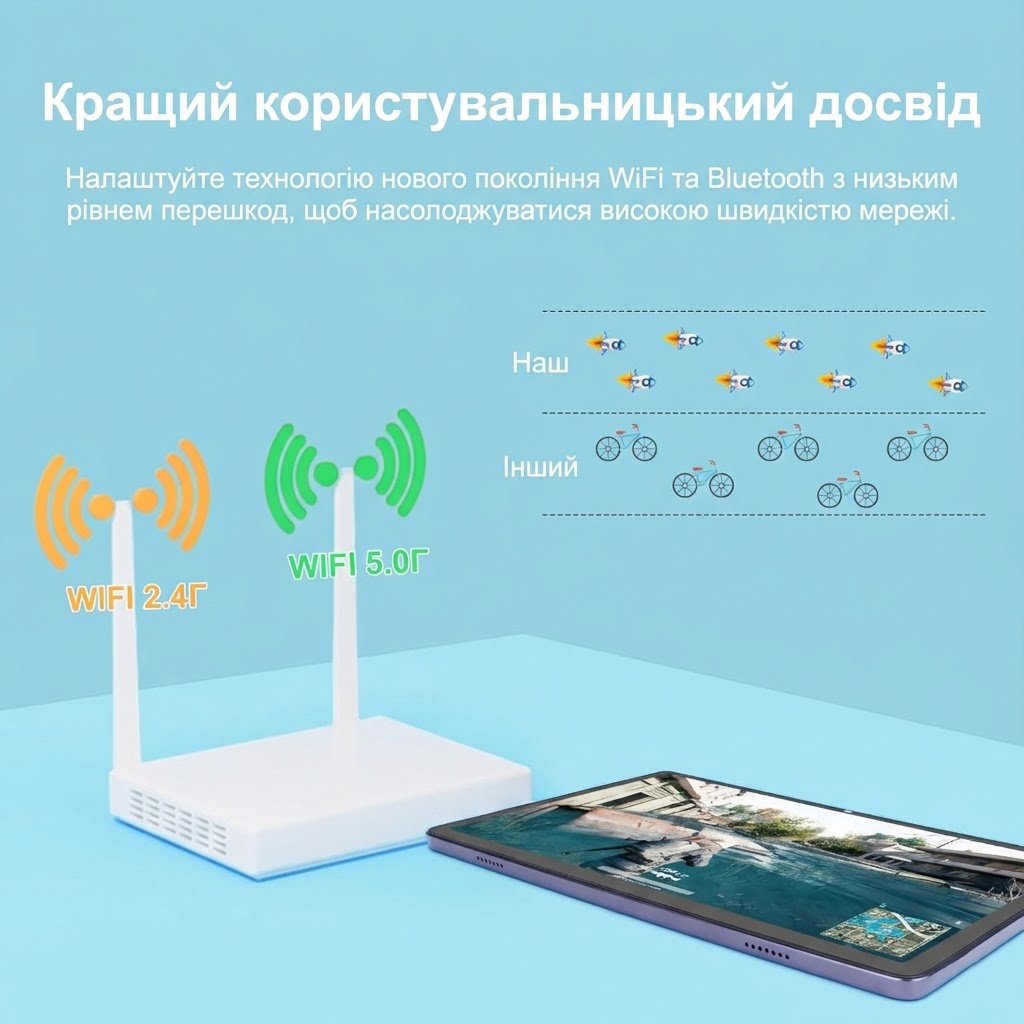 Планшет 10.1" Full HD C idea P1200 4+4/128GB 8 ядер Android 12 6000 mAh Серый, фото №5