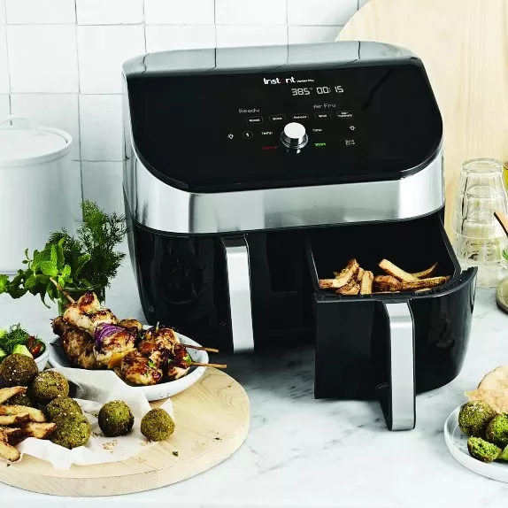 Мультипіч Instant Vortex Plus Dual ClearCook / 7.6 л / 1700 Вт / Чорна-Серебриста, фото №3 Мультипіч Instant Vortex Plus Dual ClearCook / 7.6 л / 1700 Вт / Чорна-Серебриста, фото №3