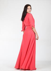 Платье Enna Levoni S Коралловый (ND-3861-2-Coral) synthetic.ua - Фото 1