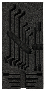 Ложемент із піноматеріалу SW-STAHL Z3013-EINLAGE37, порожній, для Z3013-37 - Фото 1