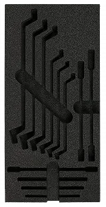 Ложемент из пеноматериала SW-STAHL Z3013-EINLAGE37, пустой, для Z3013-37 - Фото 1