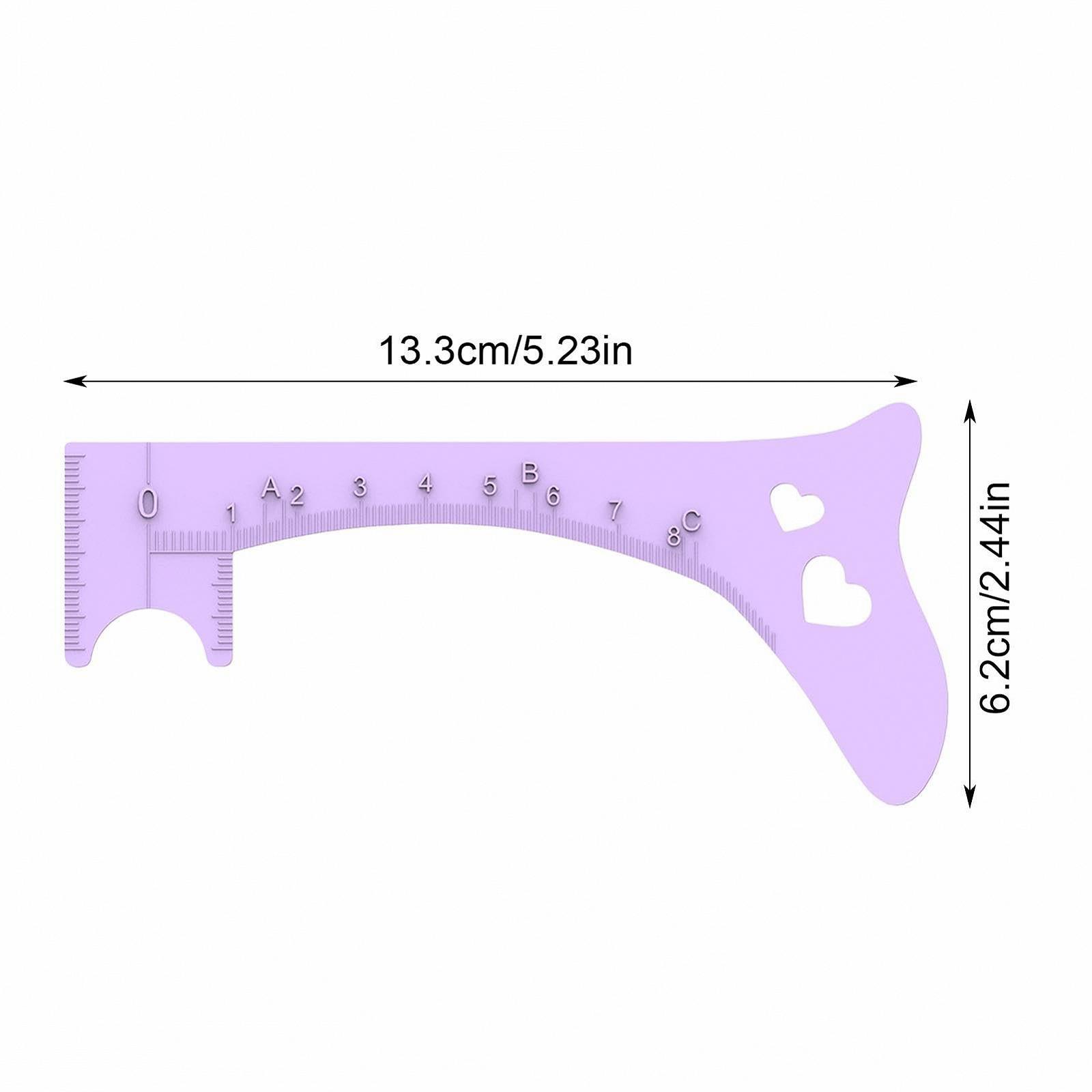 Лінійка Silikon Augenbrauenlineal Brow Makeup Vorlage Makeup Guide Tool Brow Positioning Ruler Professional Eye Makeup Tool, фото №6