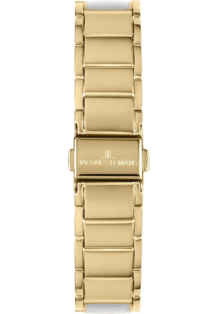 Годинник жіночий JACQUES LEMANS Аналоговий Solar One Size Золотий, Браслет, фото №2