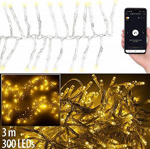 Гірлянда Lunartec Smart WiFi LED 300 LED 3 м прозора synthetic.ua - Фото 1