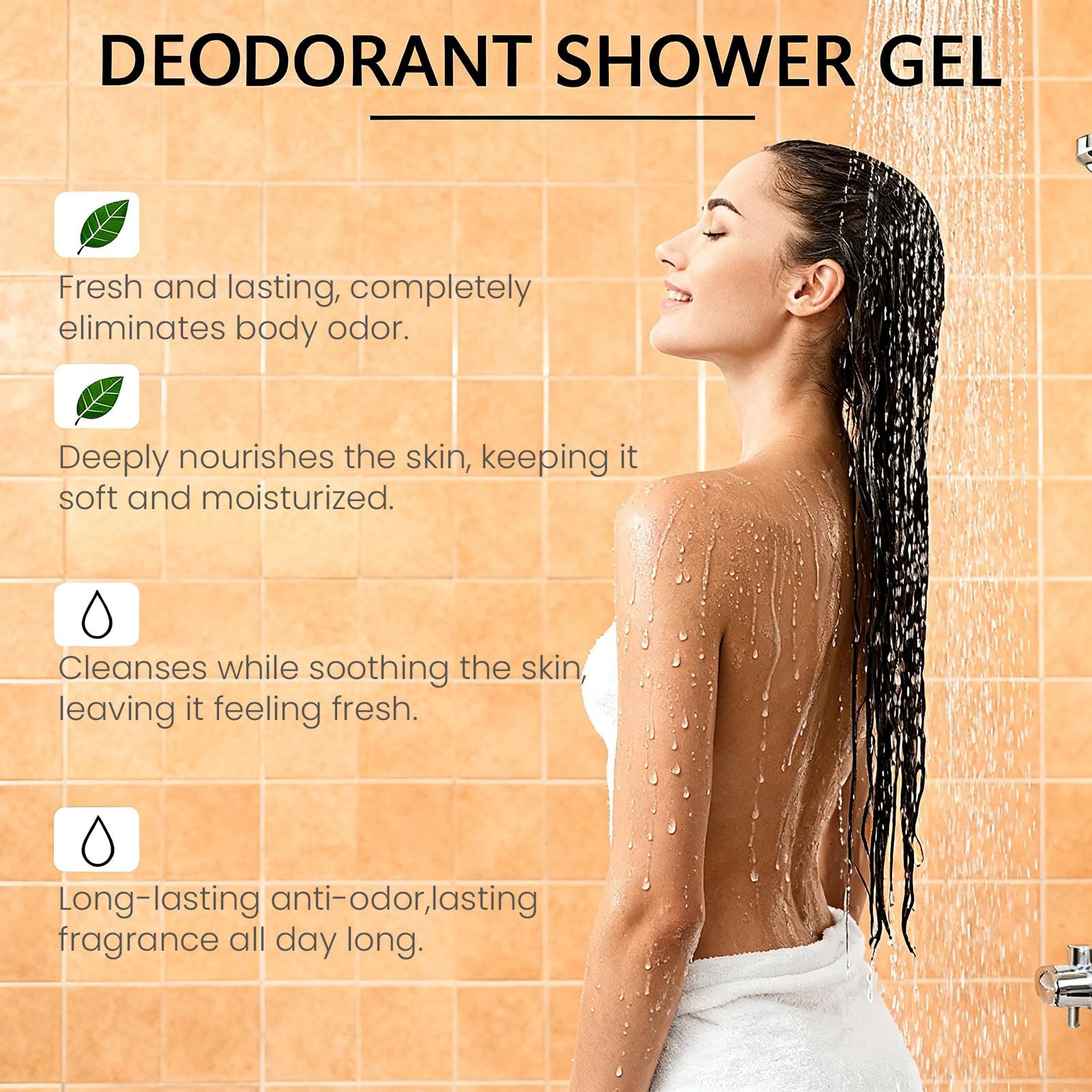 Гель для душа Persimmon против запаха тела, для зрелой кожи, дезодорирующий, свежий аромат, увлажняющий (3 шт.), фото №3 Гель для душа Persimmon против запаха тела, для зрелой кожи, дезодорирующий, свежий аромат, увлажняющий (3 шт.), фото №3