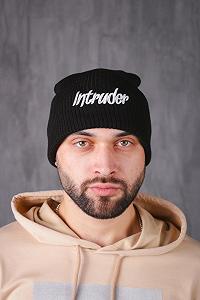 Шапка Intruder чорна big logo - Фото 1