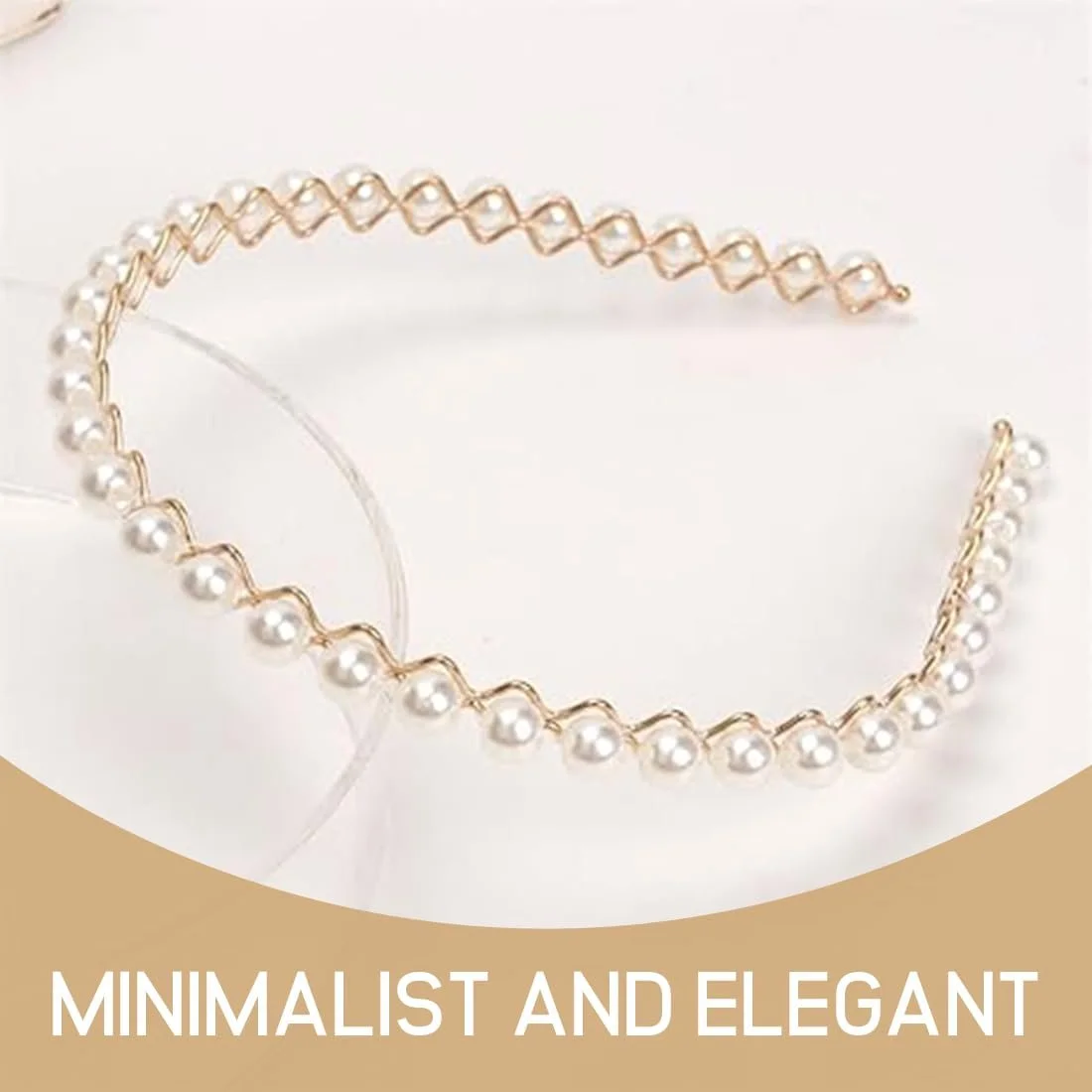 Набір з 4 Жіночих Перлинних обручів на Голову, фото №6