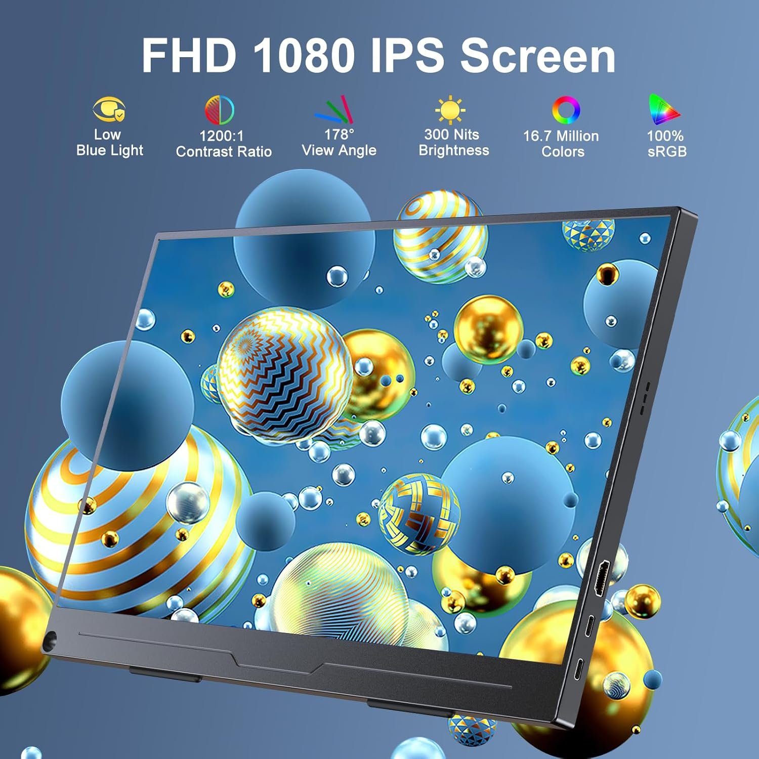 Монітор портативний 15.6" Uperfect ‎M156A18 Full HD IPS 60 Гц, фото №2