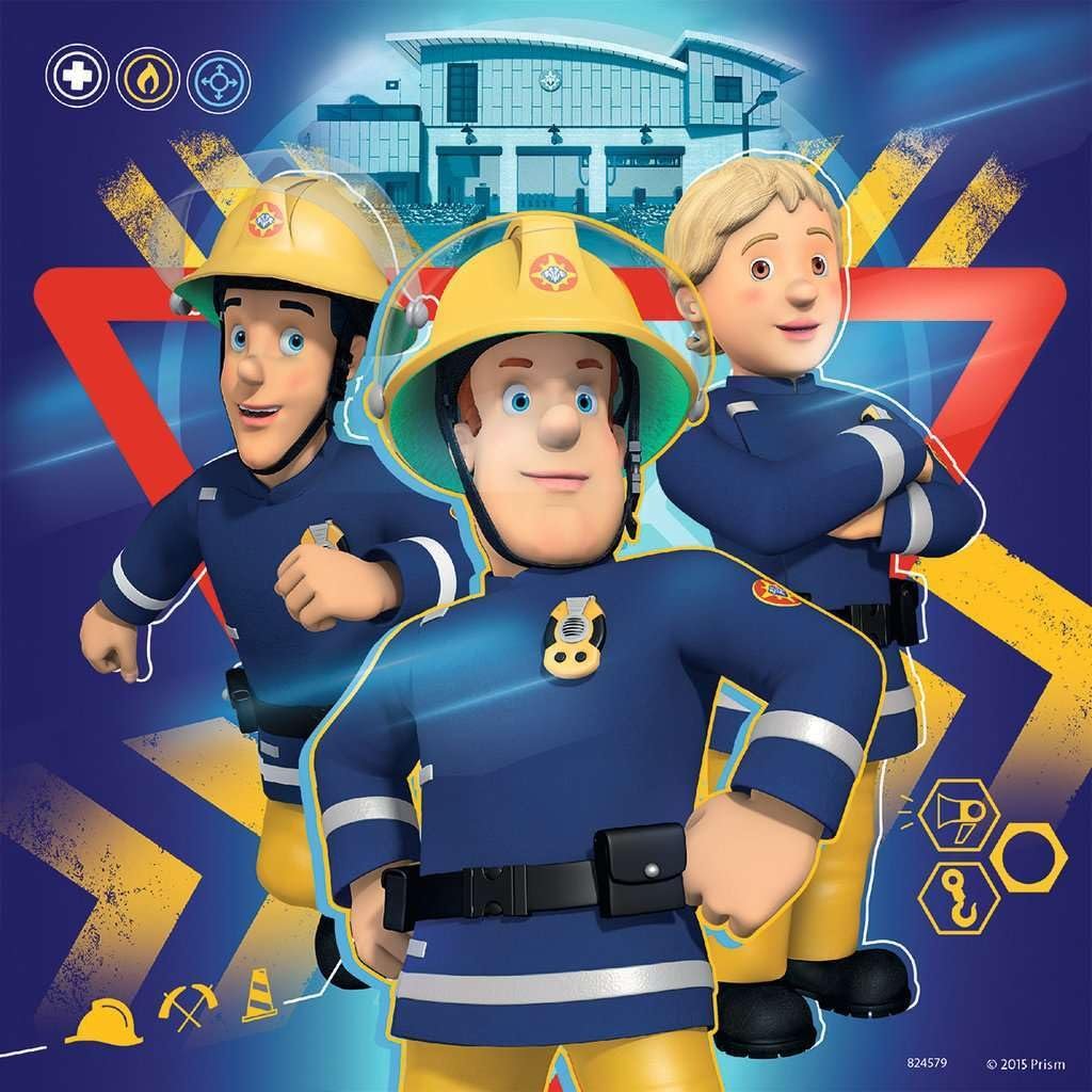 Пазл Ravensburger Fireman Sam 09386 Call Sam at Danger 3 x 49 деталей, фото №4