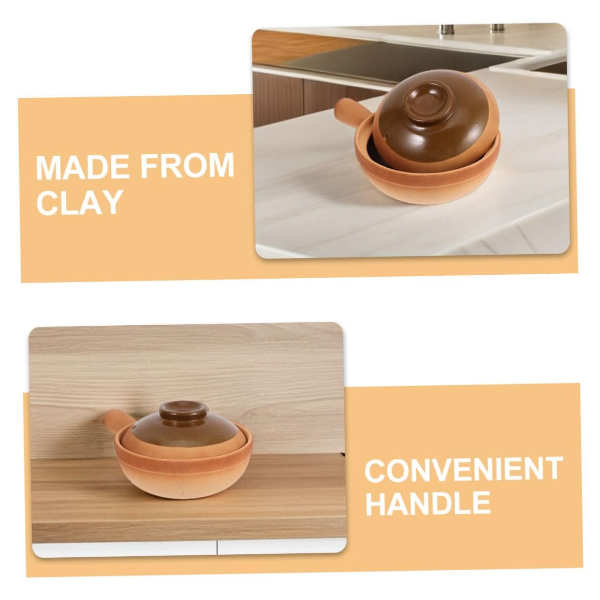 Горшок керамический Ipetboom с ручкой и крышкой, фото №3