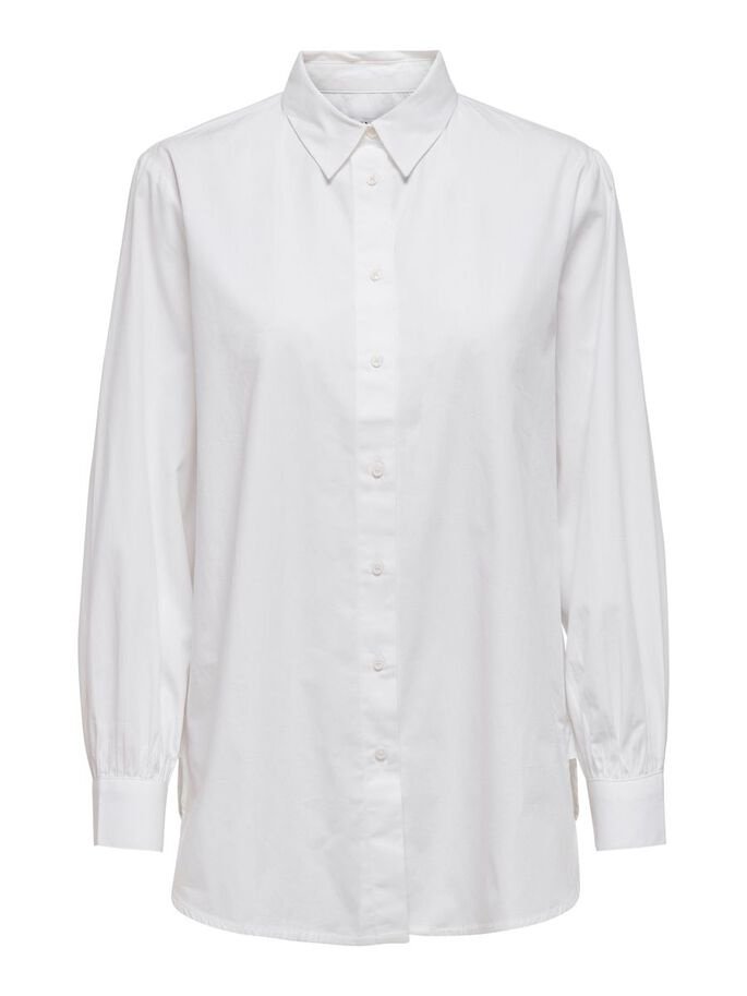 Рубашка ONLY ONLNORA NEW L/S WVN NOOS 15227677 Белый L, фото №4