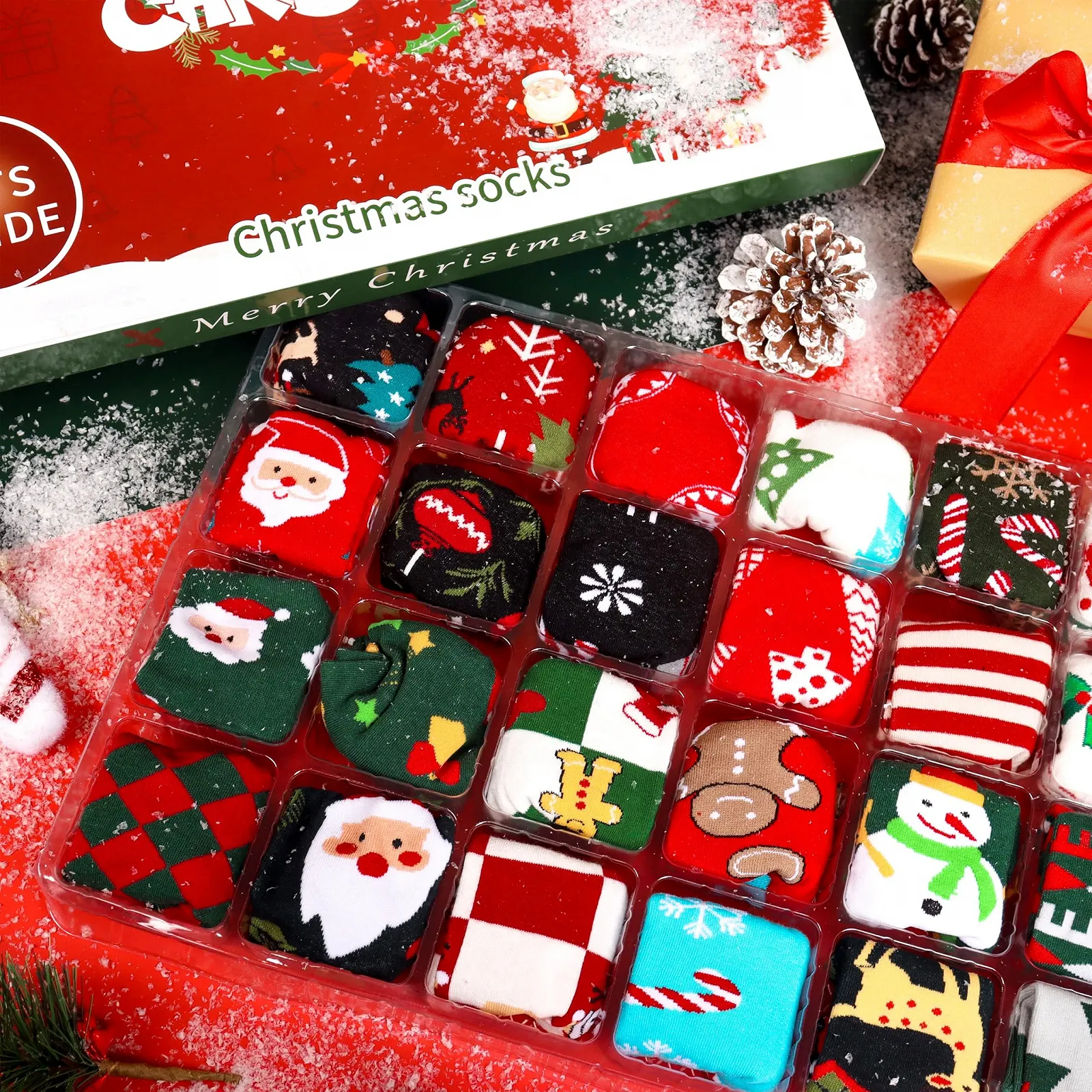 Жіночі шкарпетки Belloxis Advent Calendar 2025 12 пар, фото №8