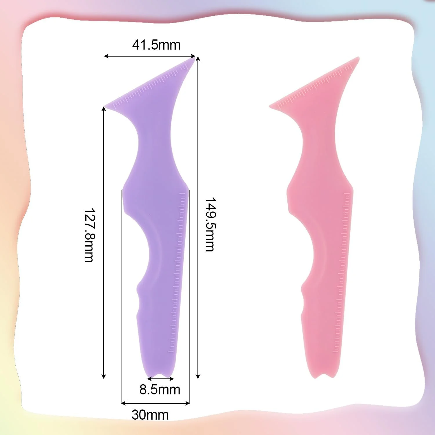 Трафареты для Подводки Ресниц Теней Помады Фиолетовый Розовый, фото №2