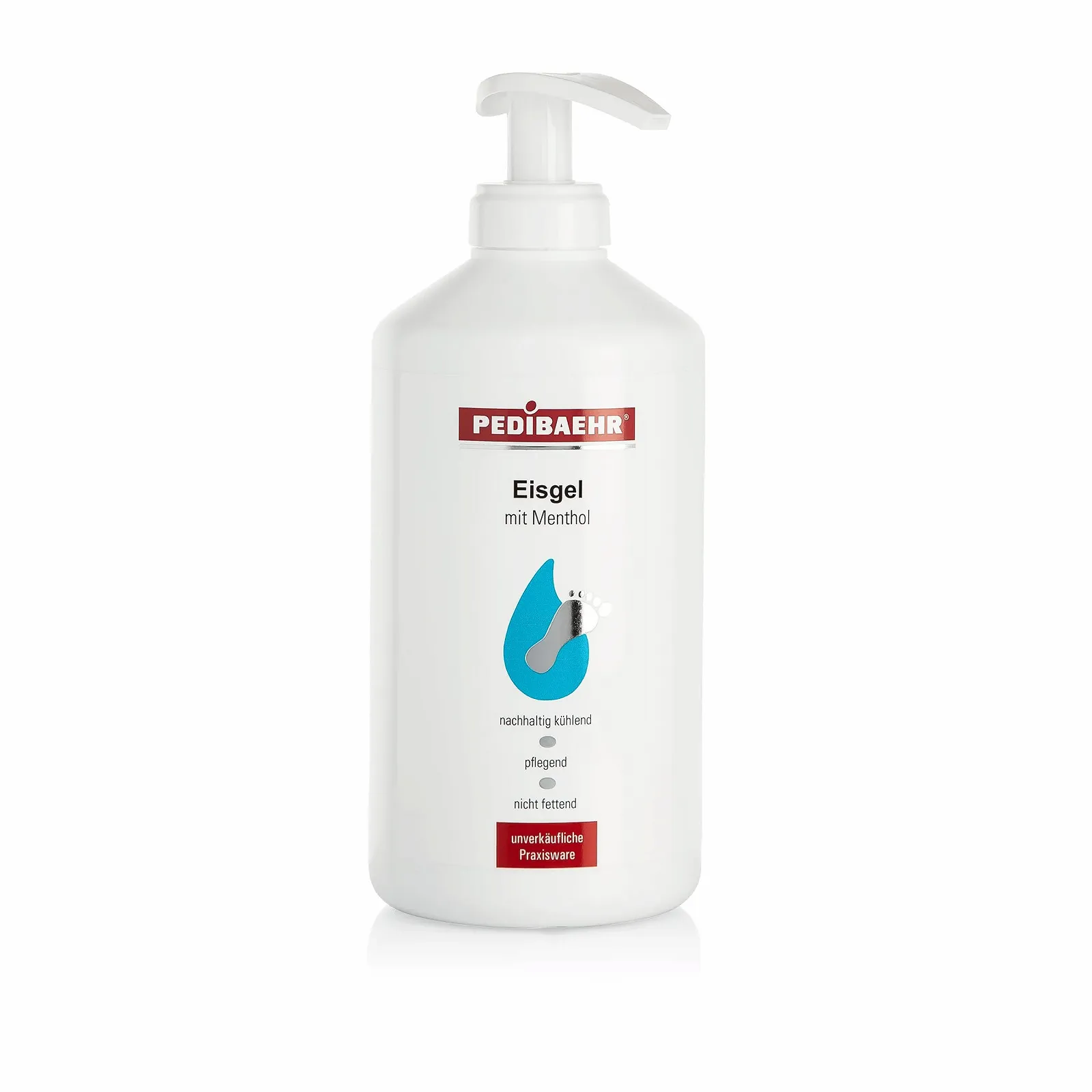 Гель для ног Pedibaehr Ice Gel с ментолом и дозатором 500 мл, фото №1