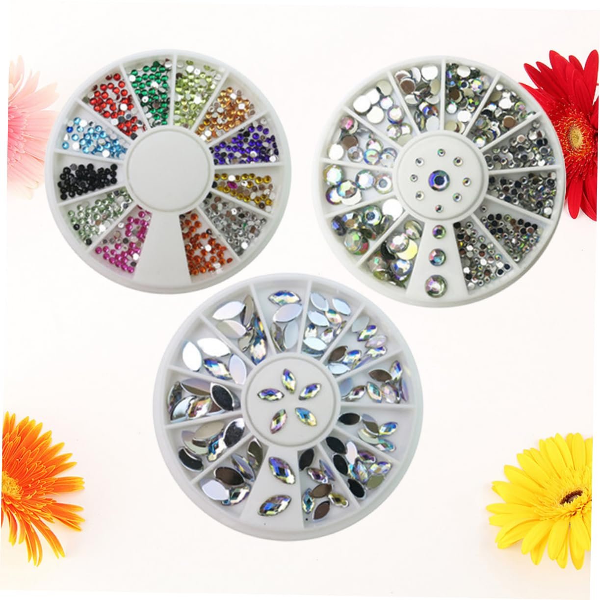 Стразы Тип FOMIYES Камни для ногтей, акриловых ногтей, плоские стразы, стеклянные заклепки, кристаллы, аксессуары, блестящие кристаллы, фото №6