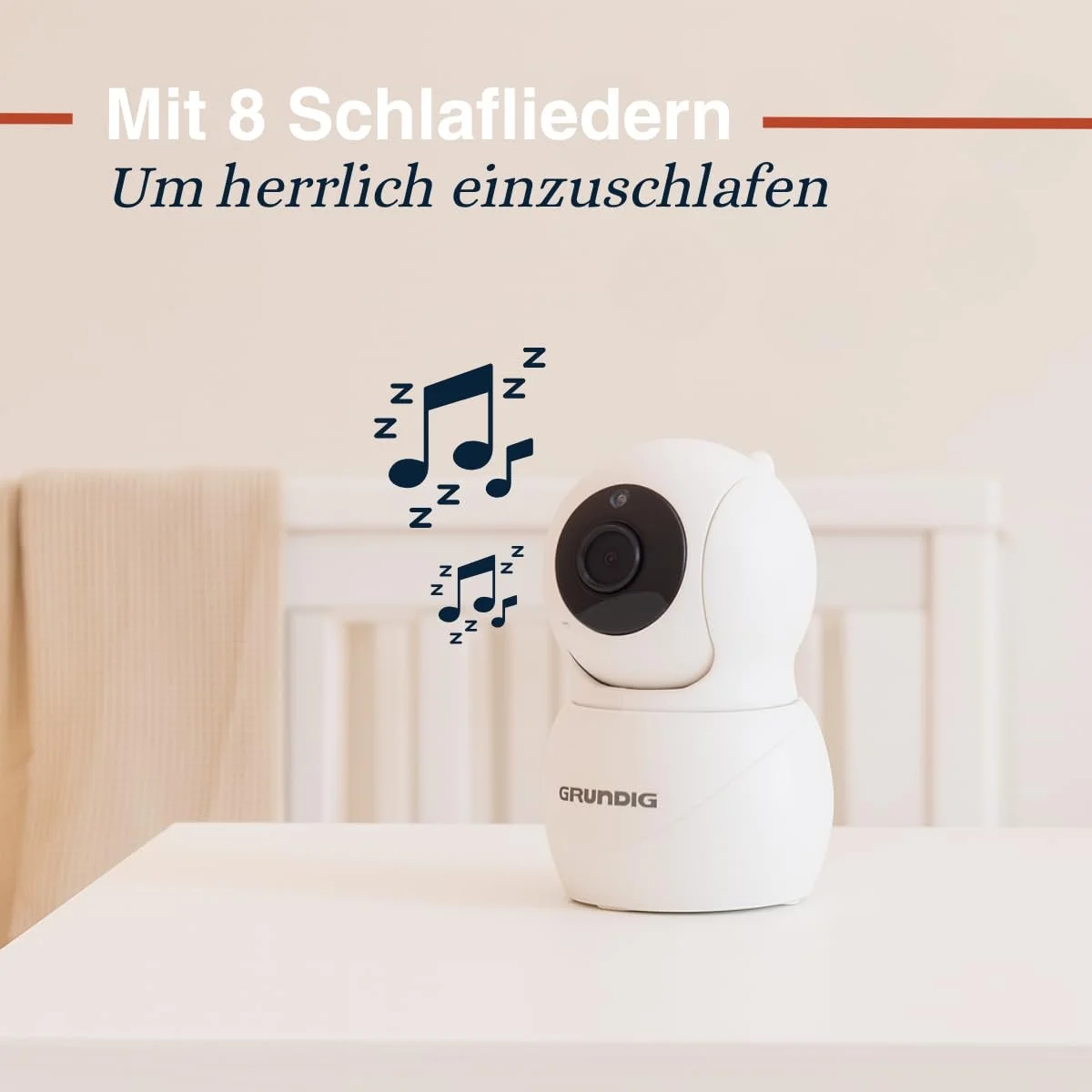 Відеоняня Grundig 5 дюймів Нічне бачення Температурний датчик Біла, фото №9 Відеоняня Grundig 5 дюймів Нічне бачення Температурний датчик Біла, фото №9