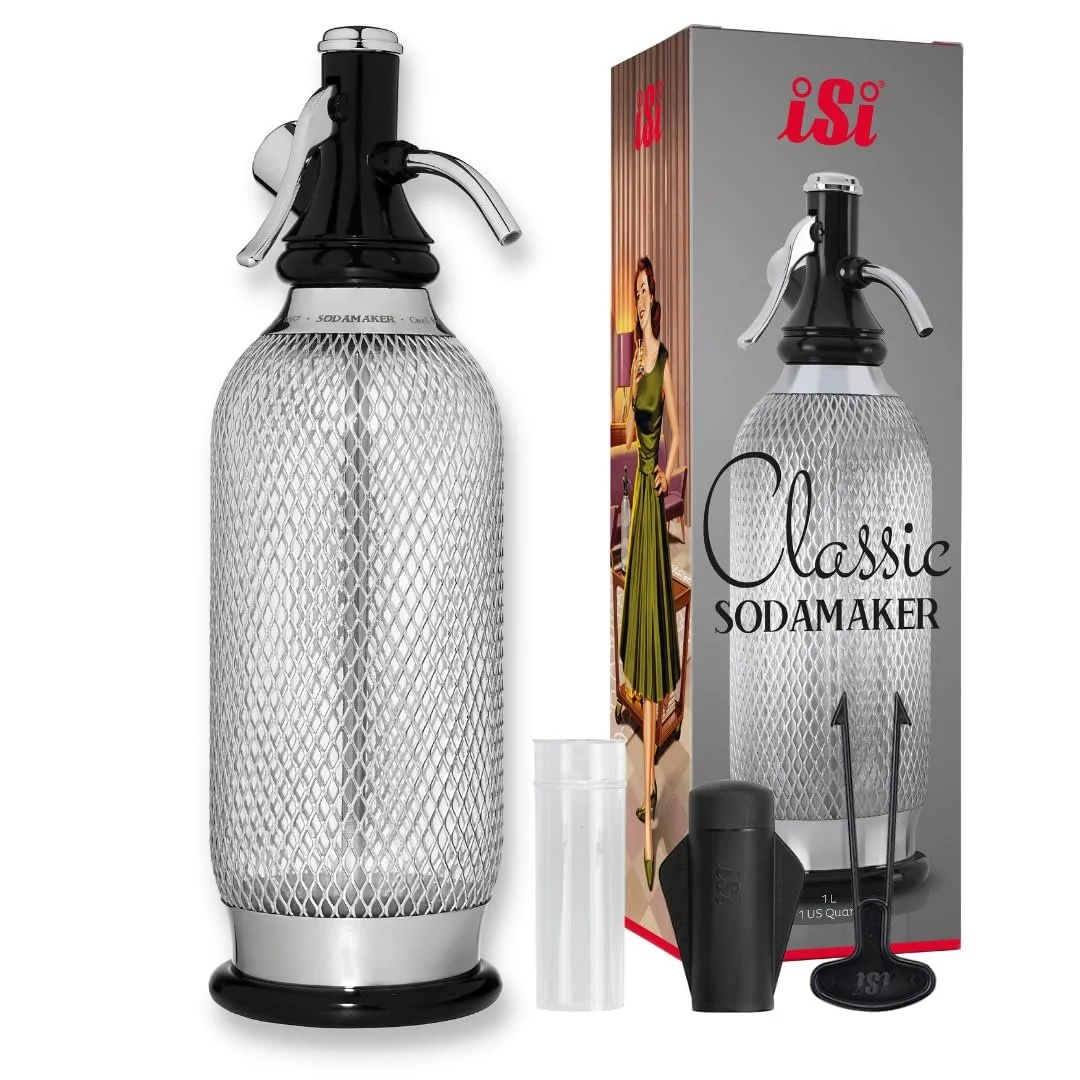 Сифон для газировки ISI SodaMaker Classic 1л Silver, фото №2 Сифон для газировки ISI SodaMaker Classic 1л Silver, фото №2