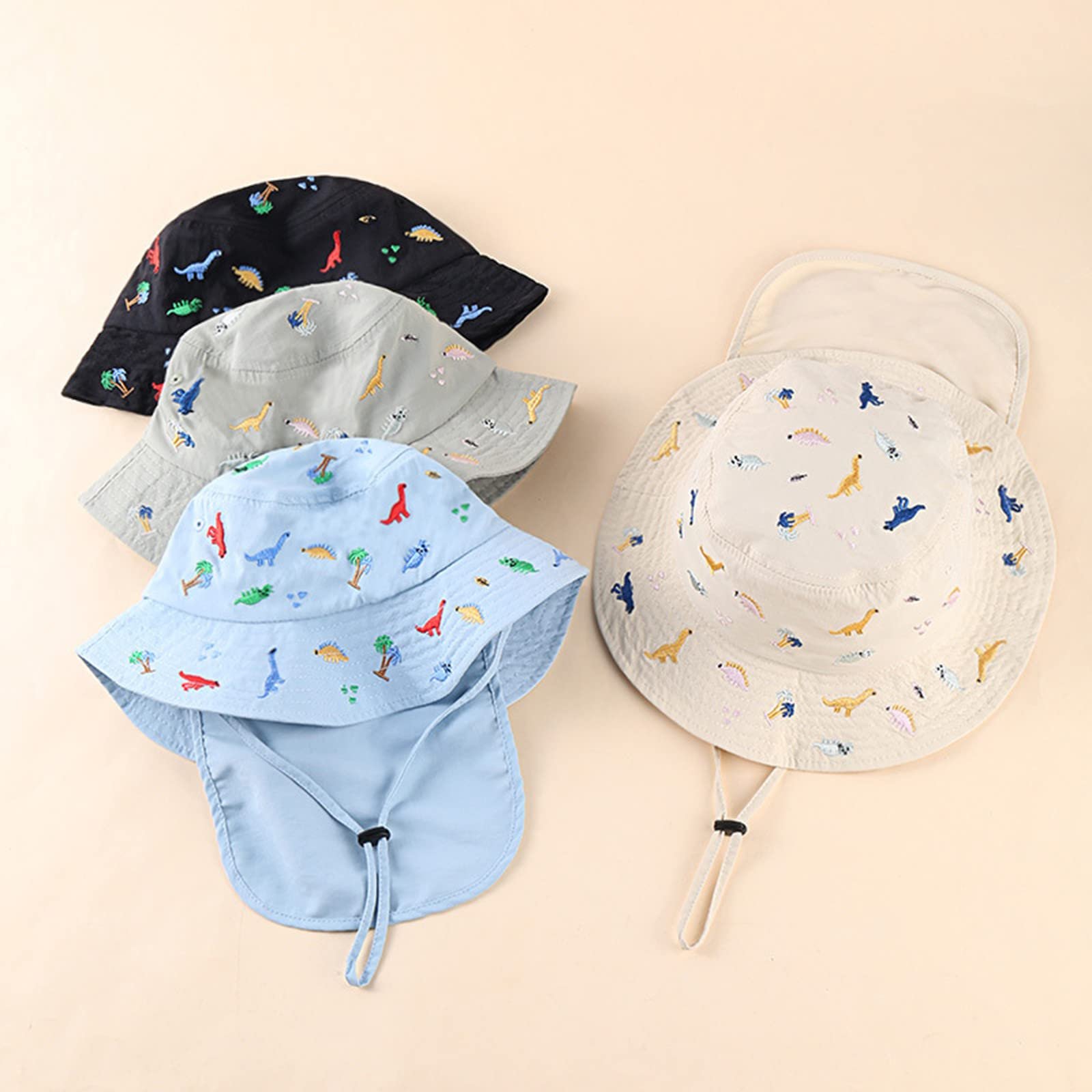 Кепка детская Glücksvogel с защитой шеи хлопковая UPF 50 летняя складная, фото №4