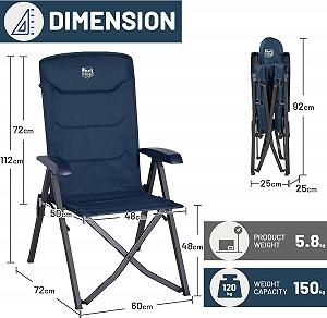 Розкладне крісло для кемпінгу Timber Ridge X-Large / до 150 кг / Blue ціна на synthetic.ua - Фото 1 Розкладне крісло для кемпінгу Timber Ridge X-Large / до 150 кг / Blue synthetic.ua - Фото 1