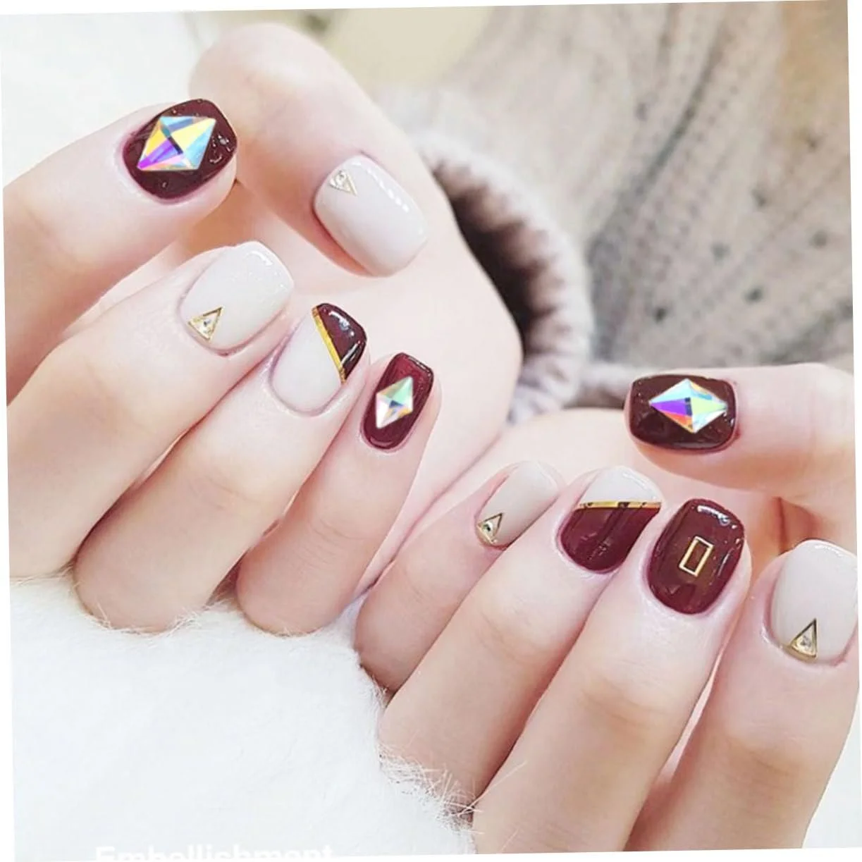 Украшение Стразы FRCOLOR 300 штук Декоративные стразы Кристаллы для ногтей Блестящие кристаллы для ногтей Бриллиантовые драгоценные камни Блестки для украшения ногтей, фото №2