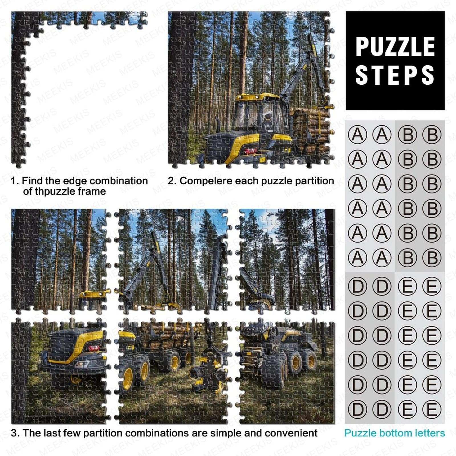 Пазл Трактор 1000 деталей 70 x 50 см, фото №4 Пазл Трактор 1000 деталей 70 x 50 см, фото №4