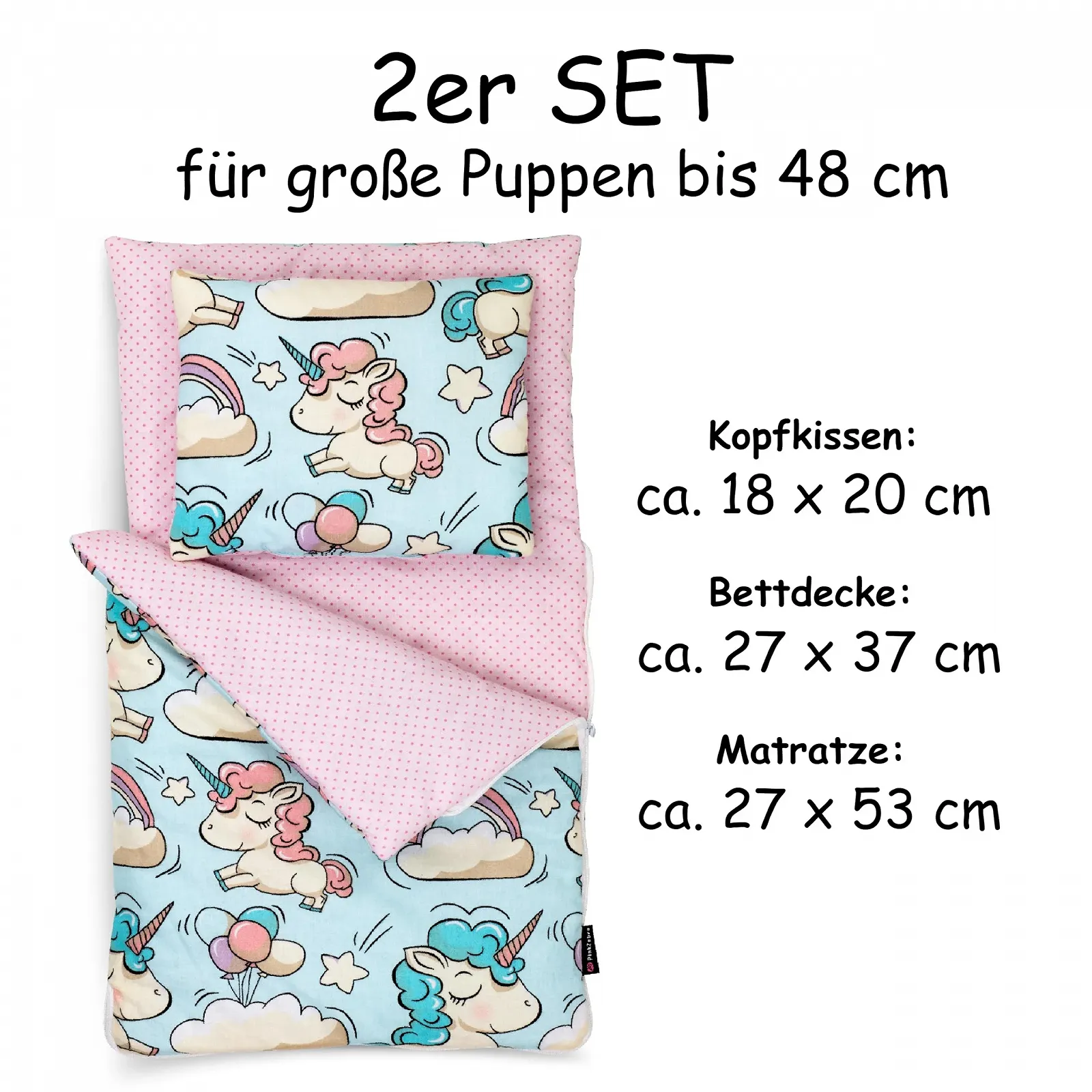 Спальный мешок для куклы PinkZebra Набор из 2 предметов, фото №3 Спальный мешок для куклы PinkZebra Набор из 2 предметов, фото №3