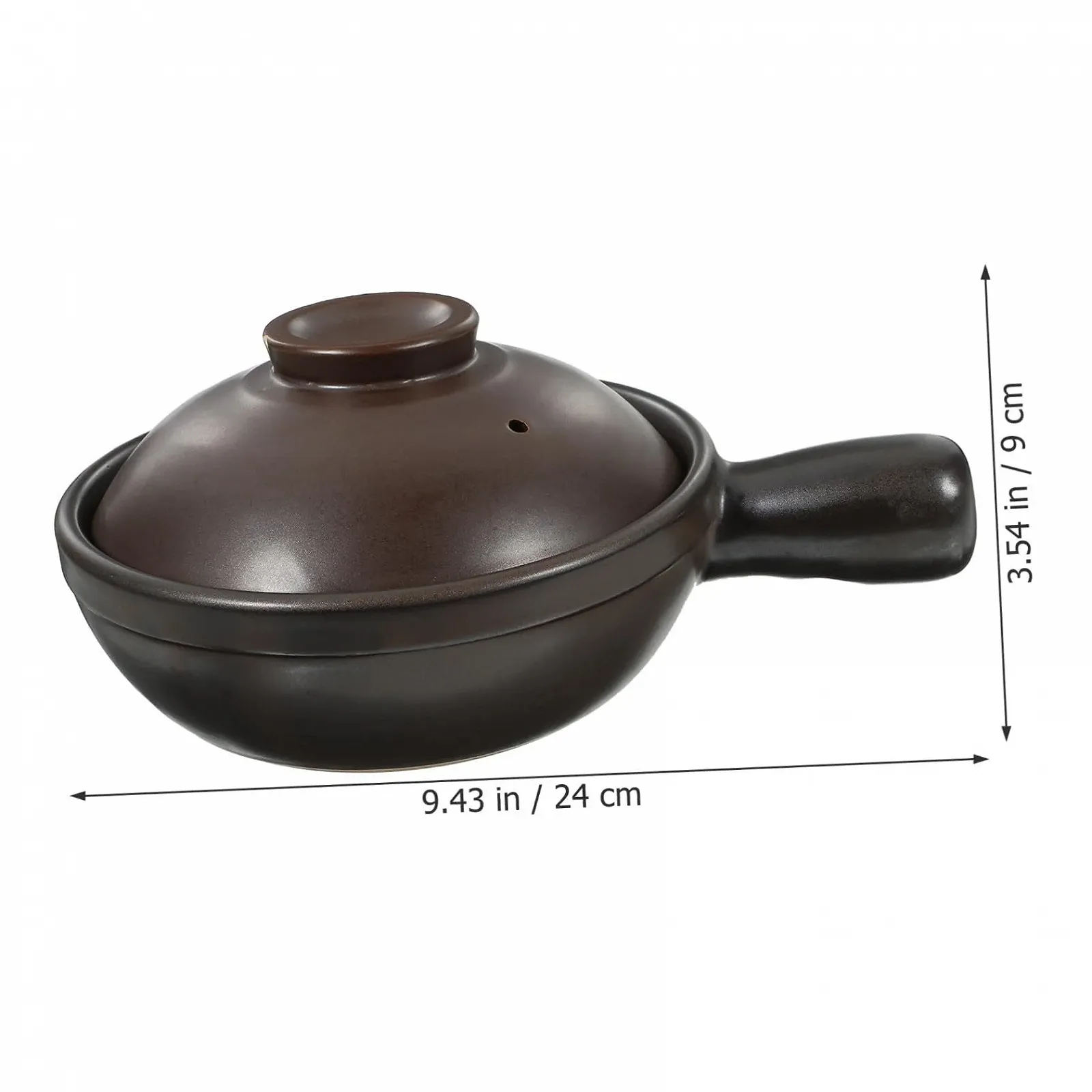 Фарфоровый горшок Традиционный с крышкой Термостойкий Легкий, фото №3