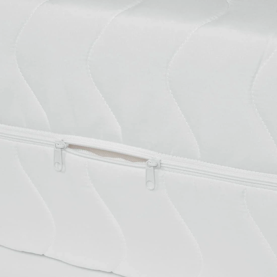 Наматрасник 90 x 200 см, защитный чехол на матрас на молнии, стеганая двухсторонняя полиэстеровая ткань, фото №7