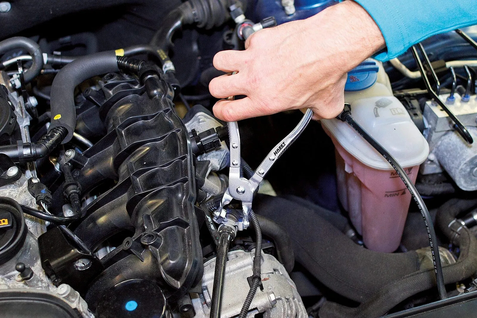 Клещи для хомутов HAZET 798-17, 210 мм, разноцветный, фото №2