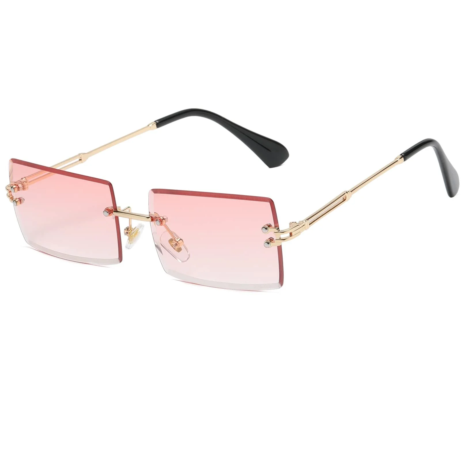 Сонцезахисні окуляри Прямокутні Без оправи Ggpyyon Безкаркасні Прозорі лінзи UV400, фото №1 Сонцезахисні окуляри Прямокутні Без оправи Ggpyyon Безкаркасні Прозорі лінзи UV400, фото №1