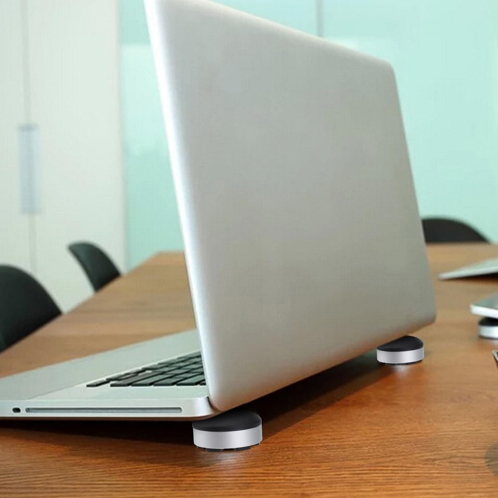 Підставка для ноутбука BESPORTBLE Ергономічна нахилена терморозсіювальна основа Портативний тримач Чорний, фото №4