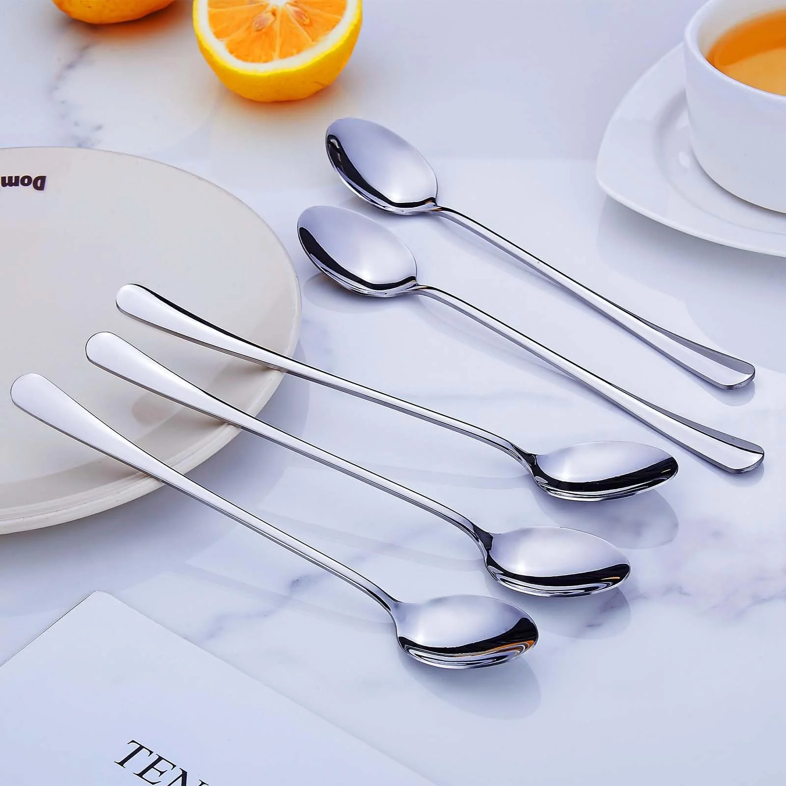 Ложка для лате макіато PionStar з нержавіючої сталі, набір 24 шт, 19.5 см, фото №5