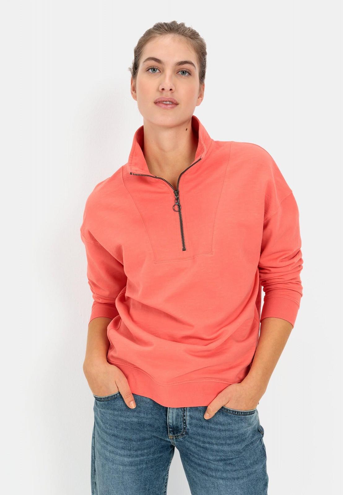 Женский свитшот Troyer Collar camel active, фото №5