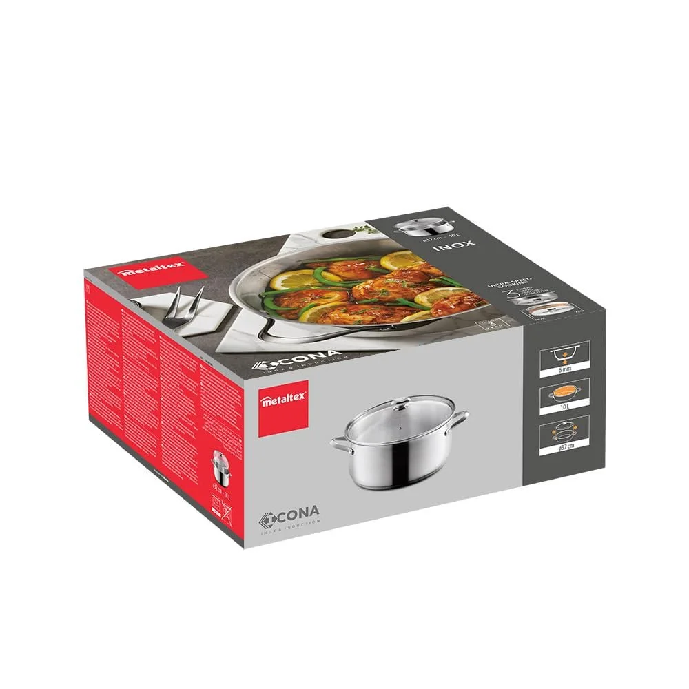 Сотейник Metaltex Icona 32 см 10 л нержавеющая сталь, фото №9 Сотейник Metaltex Icona 32 см 10 л нержавеющая сталь, фото №9